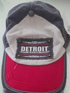 Detroit Michigan Distressed Hat, NWT